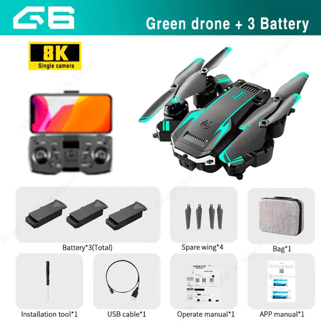 GPS Drone 8k Profesional HD Camera Obstacle Avoidance Aerial Photography Foldable Quadcopter